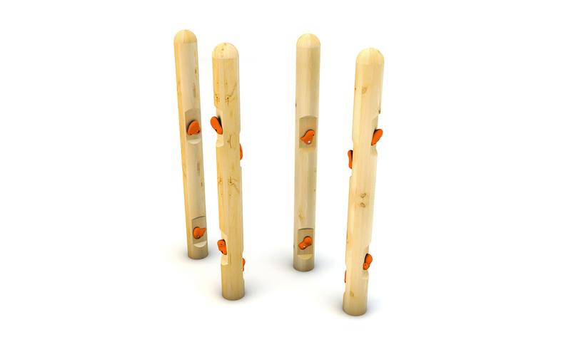 Technical render of a Forest Climbing Poles (set of 4)